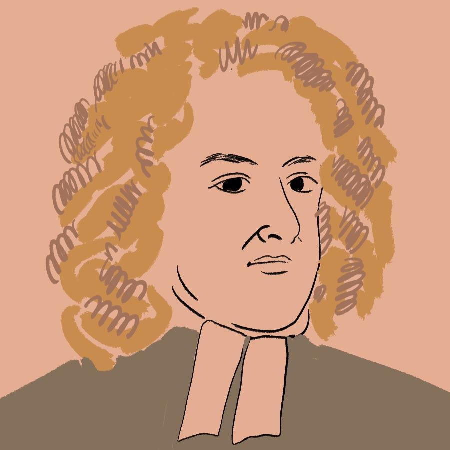 画像爱尔兰作者和atirist Jonathan Swift